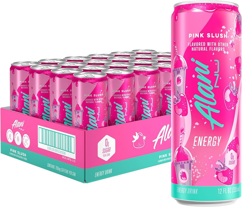 Alani Nu Pink Slush Sugar Free, Low Calorie Energy Drinks | 200mg Caffeine | Pre Workout Performa... | Amazon (US)