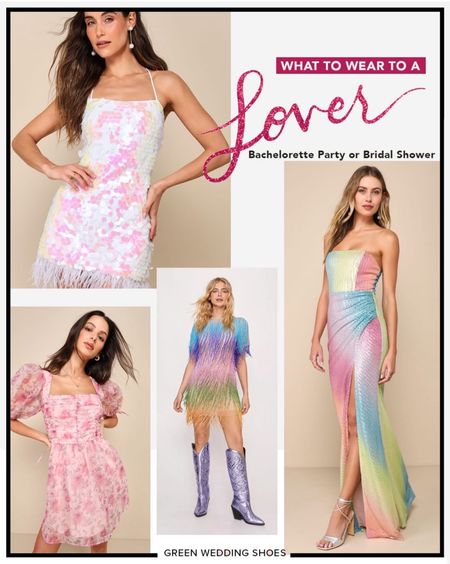 Stylish dresses to wear for a Lover themed Bachelorette Party or Bridal Shower - or Eras Tour!! 

#LTKwedding #LTKparties #LTKstyletip