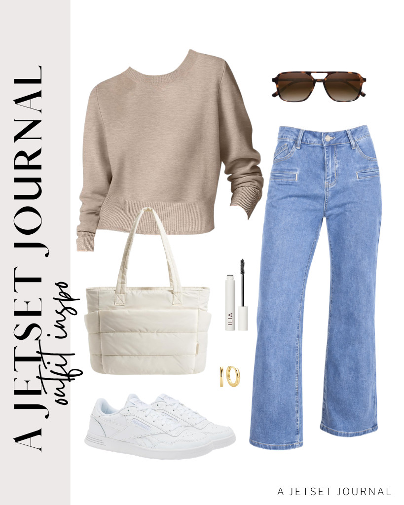 This ANRABESS sweater is a perfect match for the straight-leg profile of the Astylish jeans. Opt for these cozy Reebok Court Advance trainers and the BAGSMART Tote Bag that complements this fit. Finish the look with this Lash mascara from ILIA.

#LTKSeasonal #LTKSaleAlert #LTKTravel
 

 