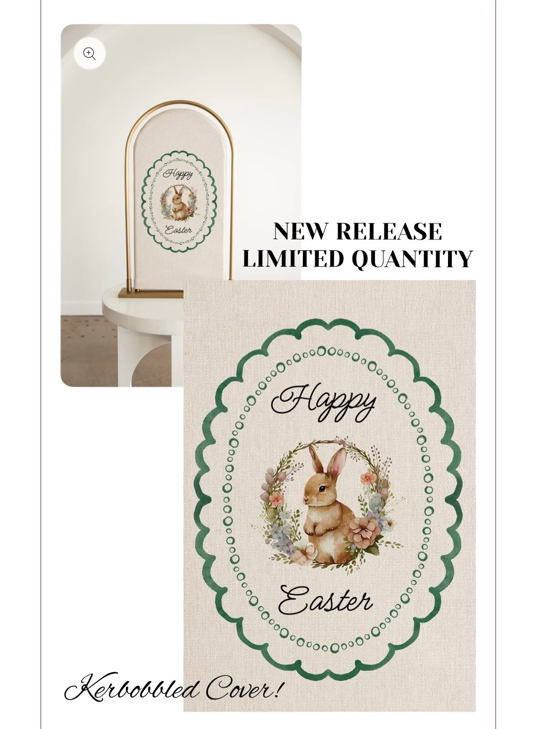 Never ordered anything faster and I’m not an impulse shopper 🥳🤗 my @kerbobbled arch is my #1 most loved and purchased item here on LTK and they just dropped THIS Easter cover! 😍😍🐰 so in love! Look at those little floral details 😩 use the 10k sale code (should auto apply!) for a discount! 

#LTKSeasonal #LTKHome #LTKSaleAlert