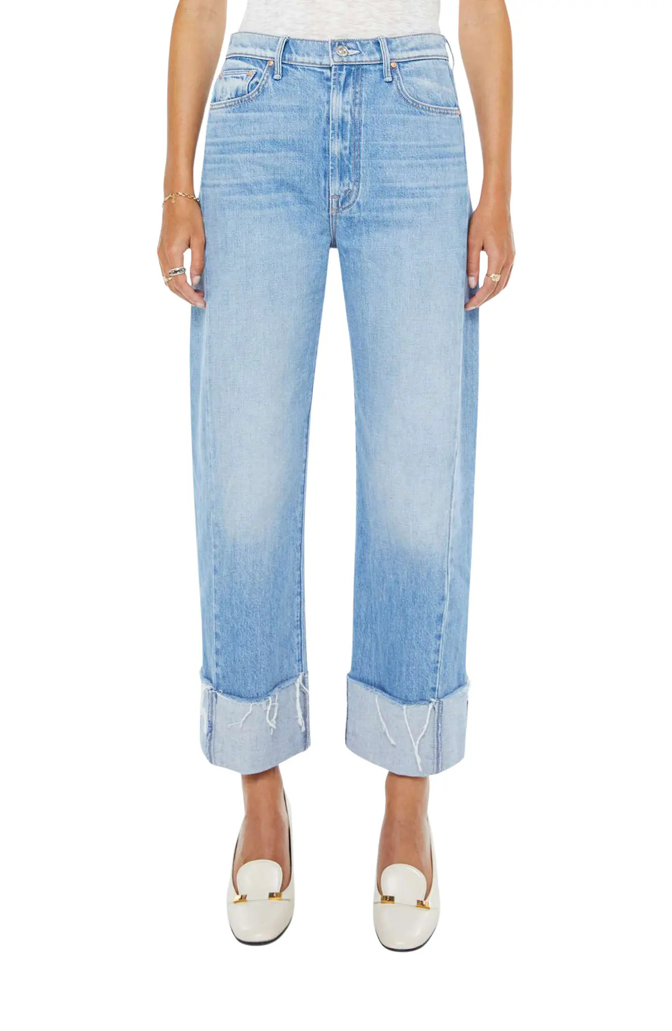 The Half-Pipe Frayed High Waist Ankle Barrel Jeans (Women) | Nordstrom | Nordstrom