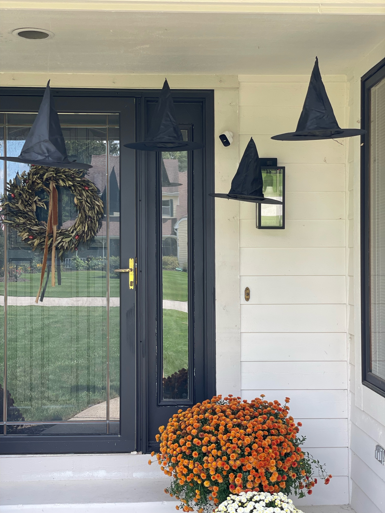 Halloween, Halloween decor, fall decor, fall, home decor, exterior decor, porch, front porch, fall porch, witch hat, wreath

#LTKhome #LTKunder50 #LTKHalloween