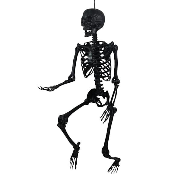 Black Skeleton With Light-Up Eyes, 5' At Home, Plastic | At Home