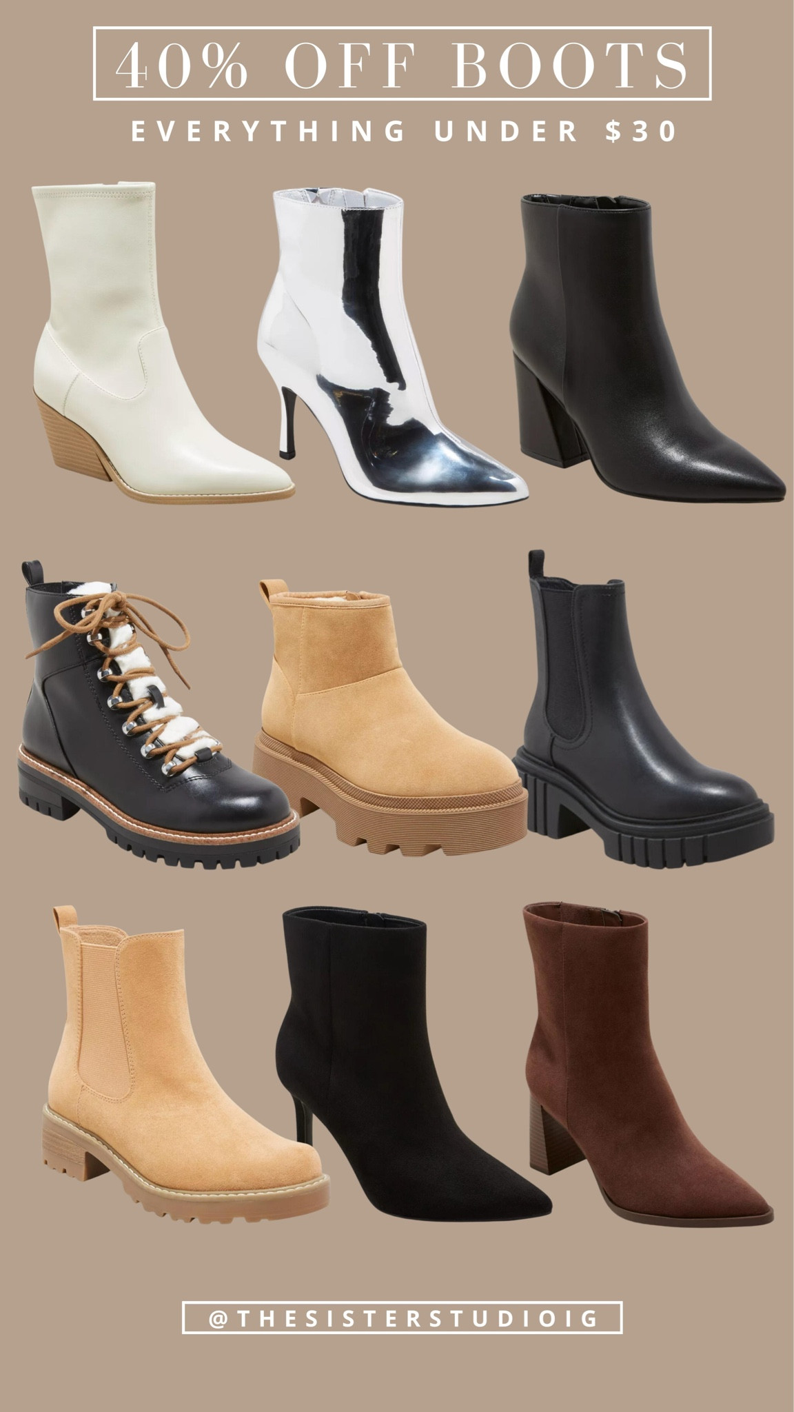 40% OFF Target Boots! 



#LTKfindsunder50 #LTKCyberWeek #LTKshoecrush