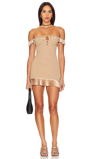 Brielle Dress in Brown Sugar | Revolve Clothing (Global)