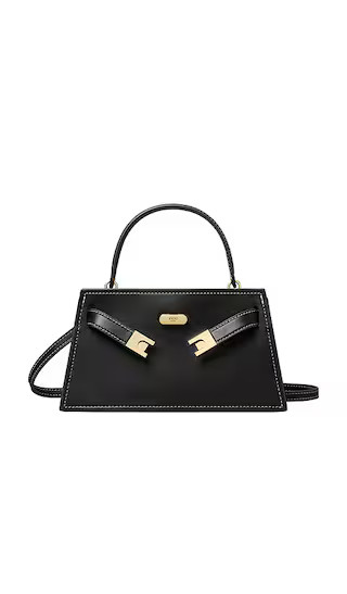 Lee Radziwill Pebble Mini Top Handle Bag in Black | Revolve Clothing (Global)