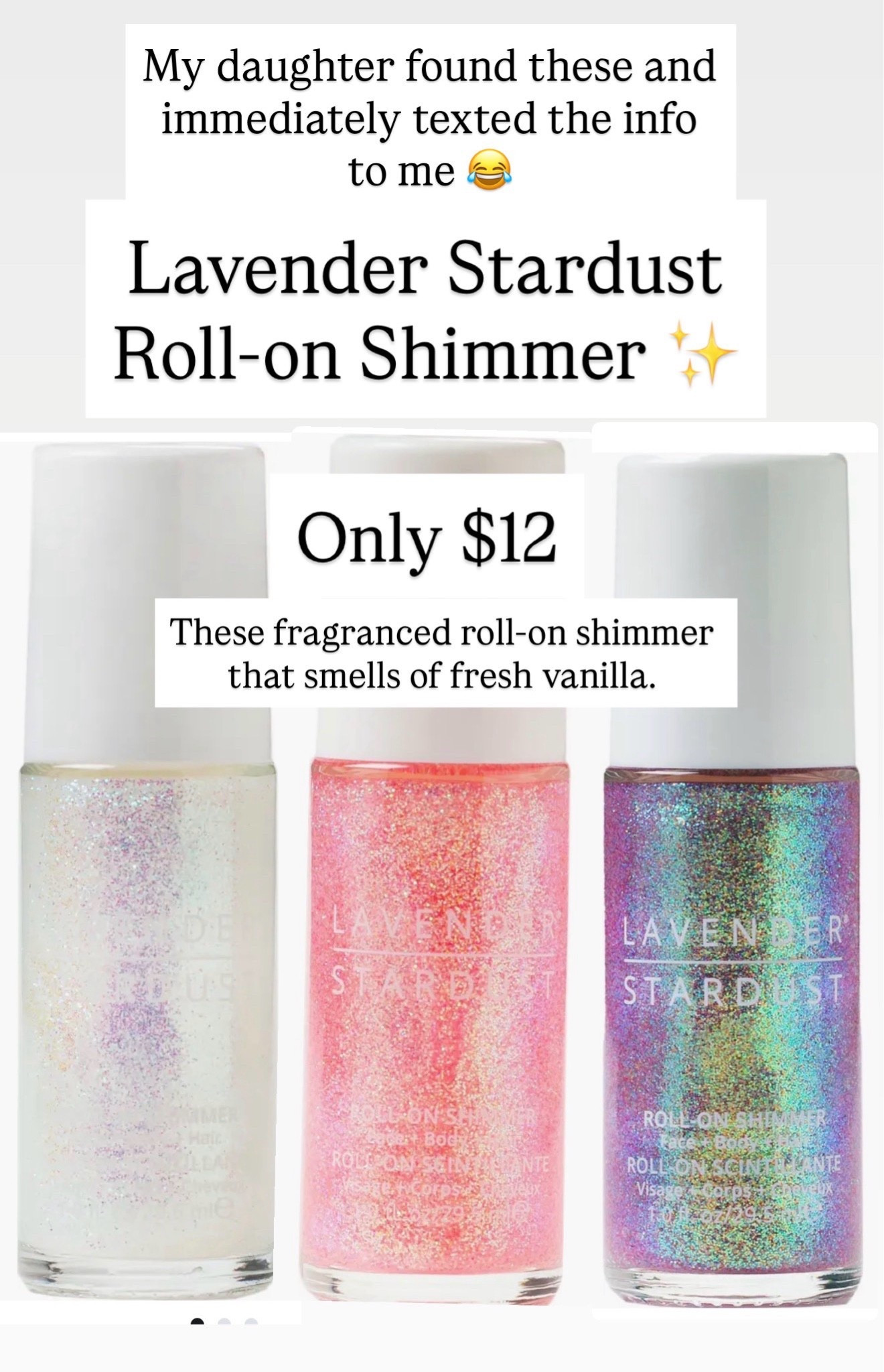 These roll-on shimmers are the BEST!!!! I love that my daughter found them!!

#LTKBeauty