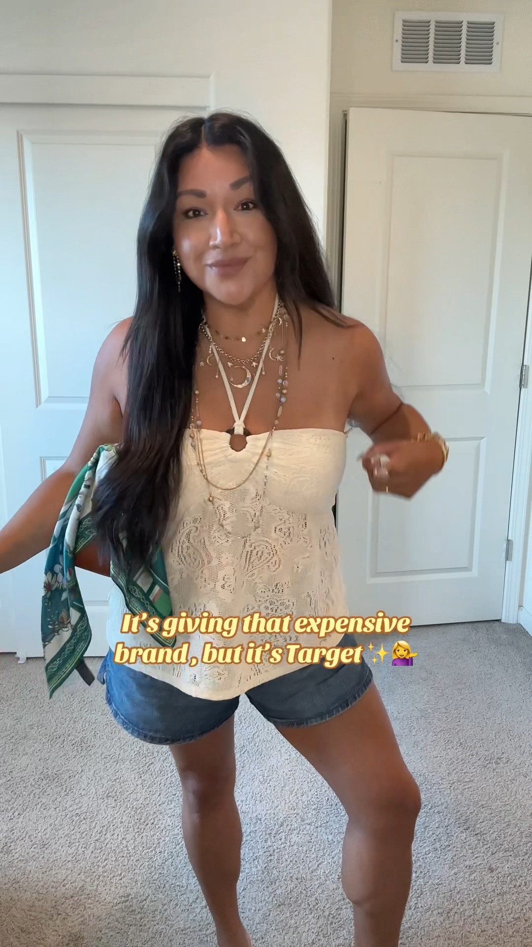 Target top I’m in a large 
Target shorts I’m in a 12 for a more roomie fit , but could’ve fit a 10 too for more fitted look

Necklaces I added very similar ones . There is one linked that’s almost identical

#LTKMidsize #LTKPetite #LTKootd