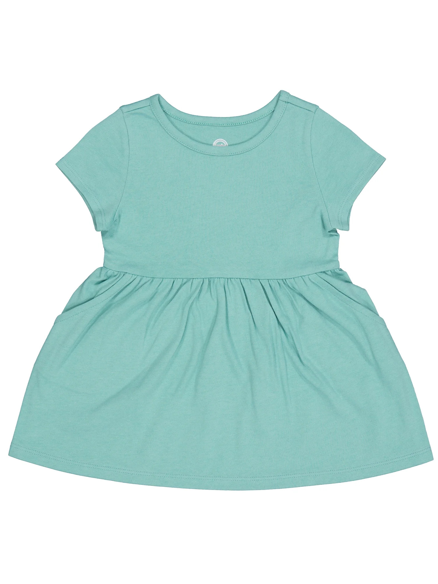 Wonder Nation Toddler Girl Short Sleeve Play Dress, Sizes 12M-3T | Walmart (US)