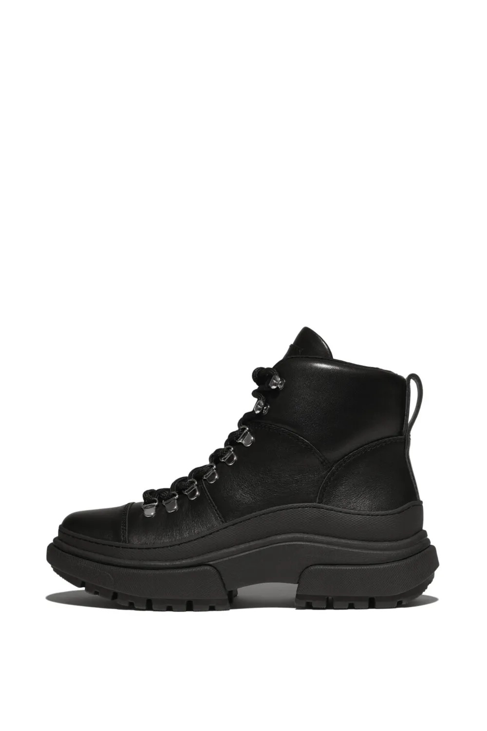 Boots | Wylder Leather Hiker-lace Boots Black | FitFlop | Debenhams UK