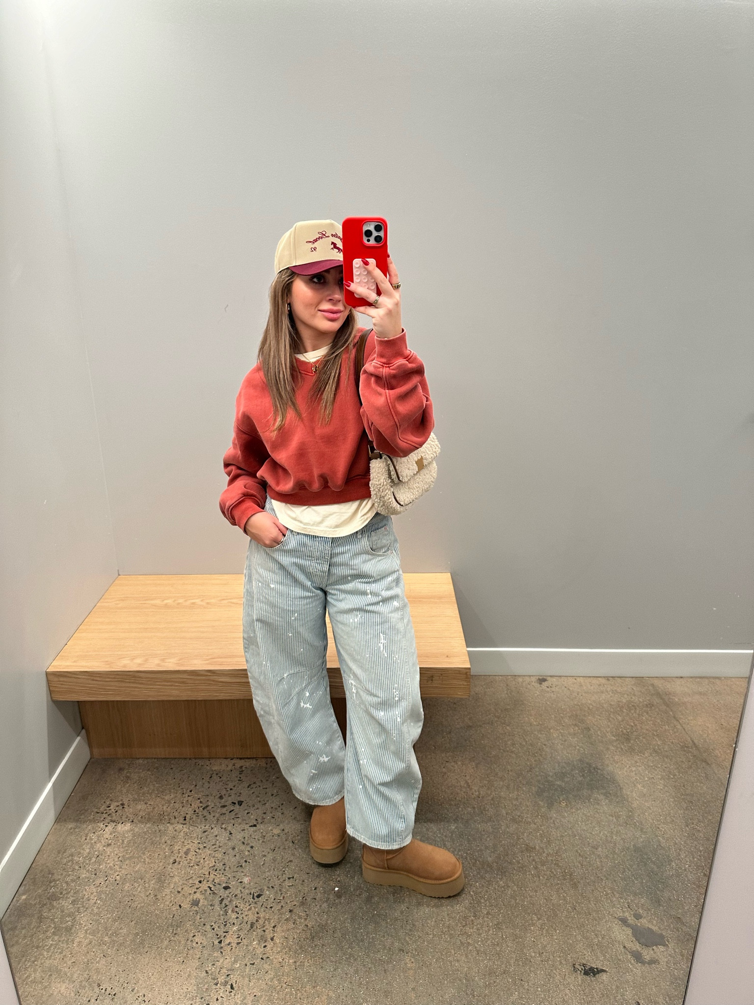 cute + casual + comfy fit🍒 these jeans are an absolute staple for me rn!!! 

#LTKtravel #LTKfindsunder100 #LTKstyletip