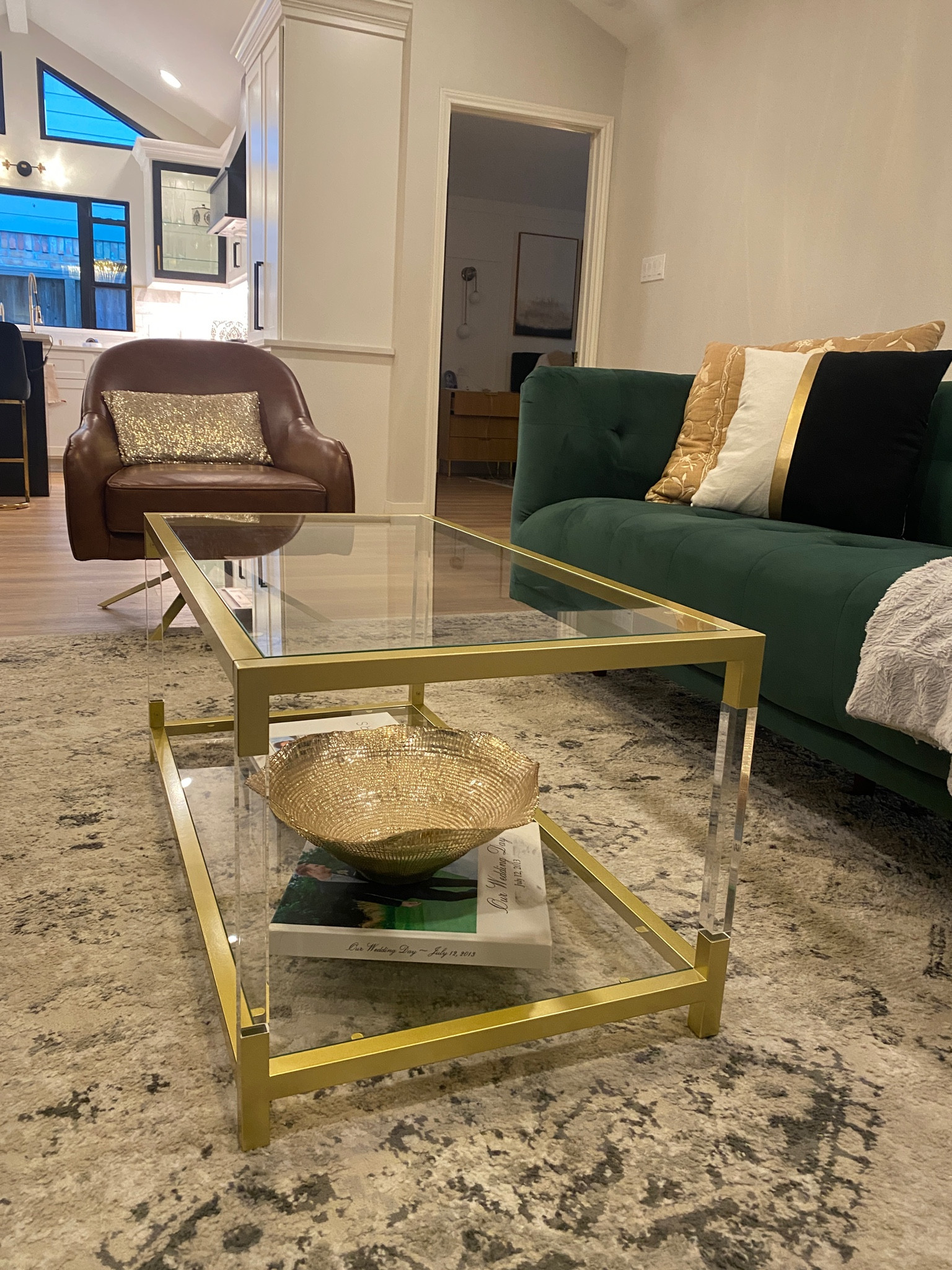 A little living room update 😍 glass coffee table, Amazon home, modern home 

#LTKHome