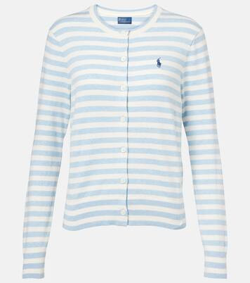 Striped cotton-blend cardigan | Mytheresa (UK)