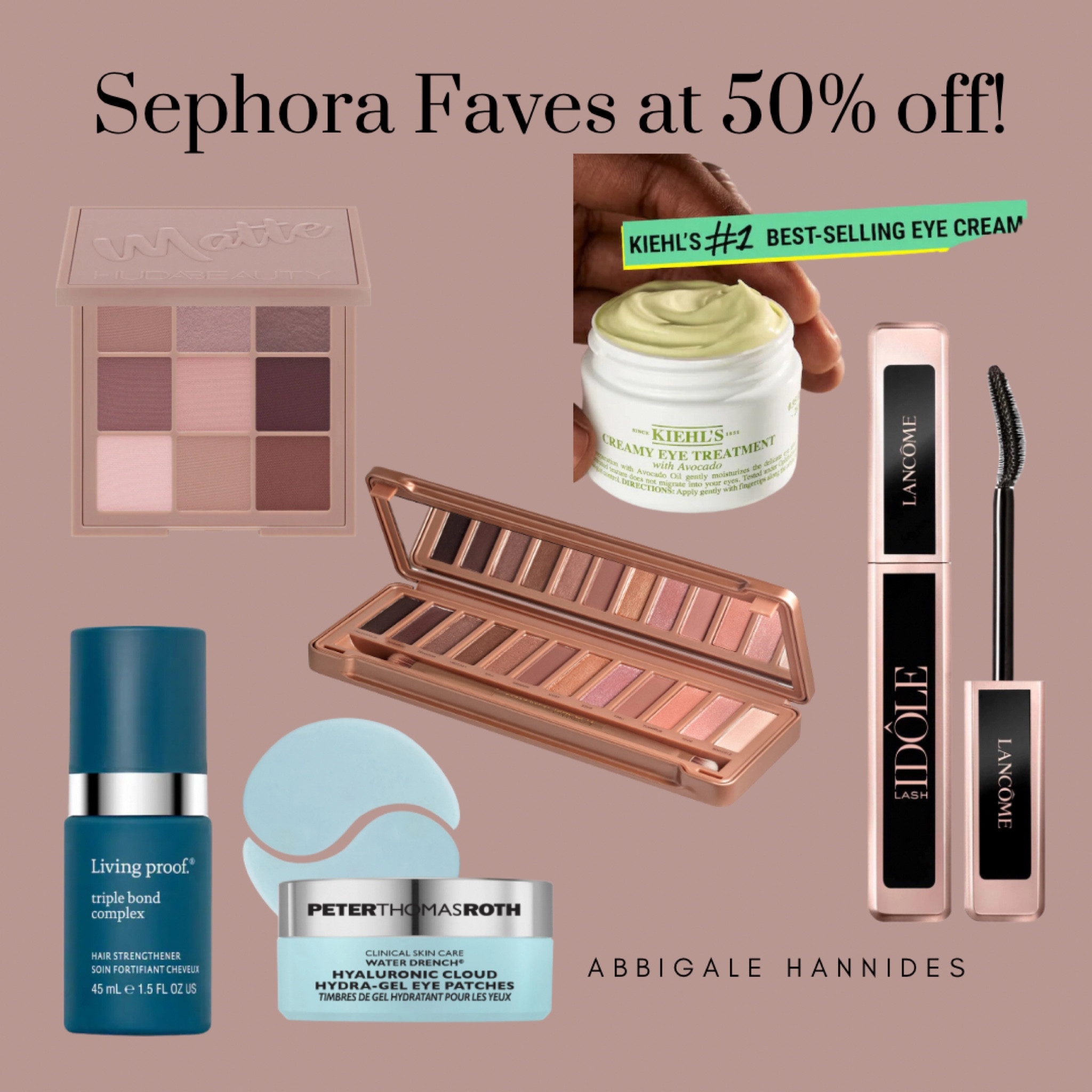 50% off at Sephora! YES! You heard that right: and some amazing products too! Kiehls avocado eye cream. #kiehls #lancome Idole mascara! A personal fave. #peterthomasroth eye mask. #sephora #makeup #skincare

#LTKBeauty #LTKSaleAlert #LTKCyberWeek