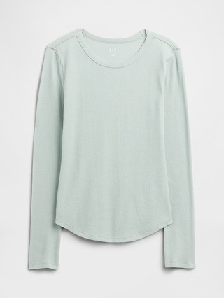 Waffle-Knit Crewneck T-Shirt | Gap Factory