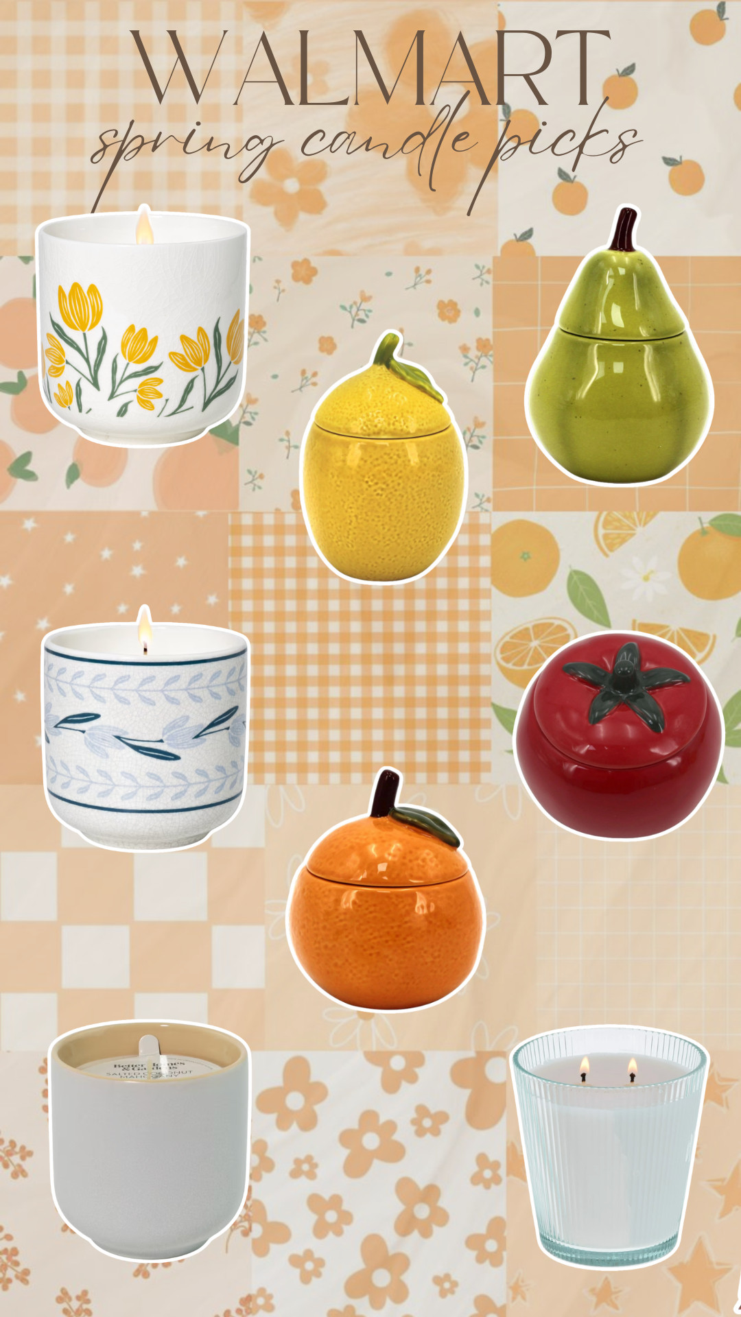 How fun are these candles for spring?! The fruit are so stinking cute! 

 #LTKSeasonal #LTKHome