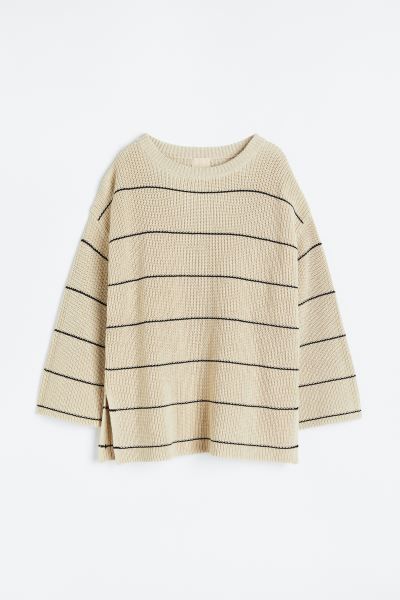 Gerippter Oversized Pullover | H&M (DE, AT, CH, DK, NL, NO, FI)