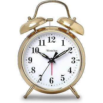 Westclox Big Ben Gold Twin Bell Alarm Clock | Loud Alarm Clock for Heavy Sleepers | Battery Opera... | Amazon (US)