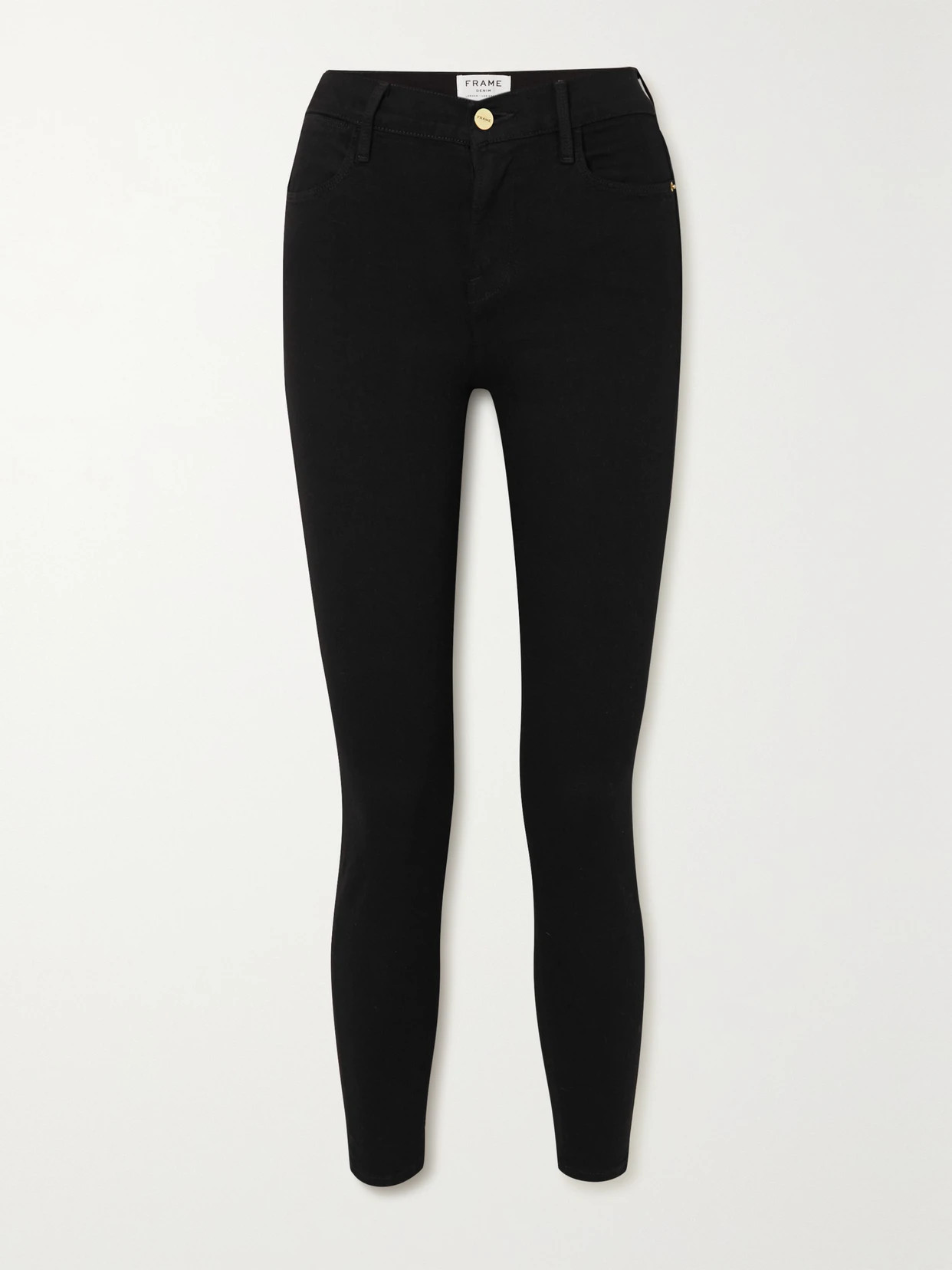 FRAME - Le High Skinny Jeans - Black | NET-A-PORTER (US)