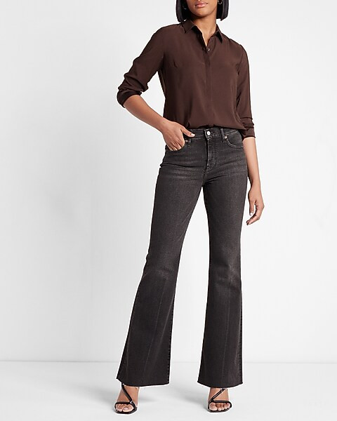 Satin Portofino Shirt | Express