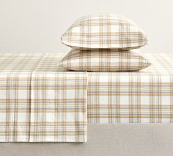 Stewart Plaid Flannel Sheet Set | Pottery Barn (US)