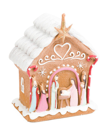 Gingerbread House Nativity | TJ Maxx