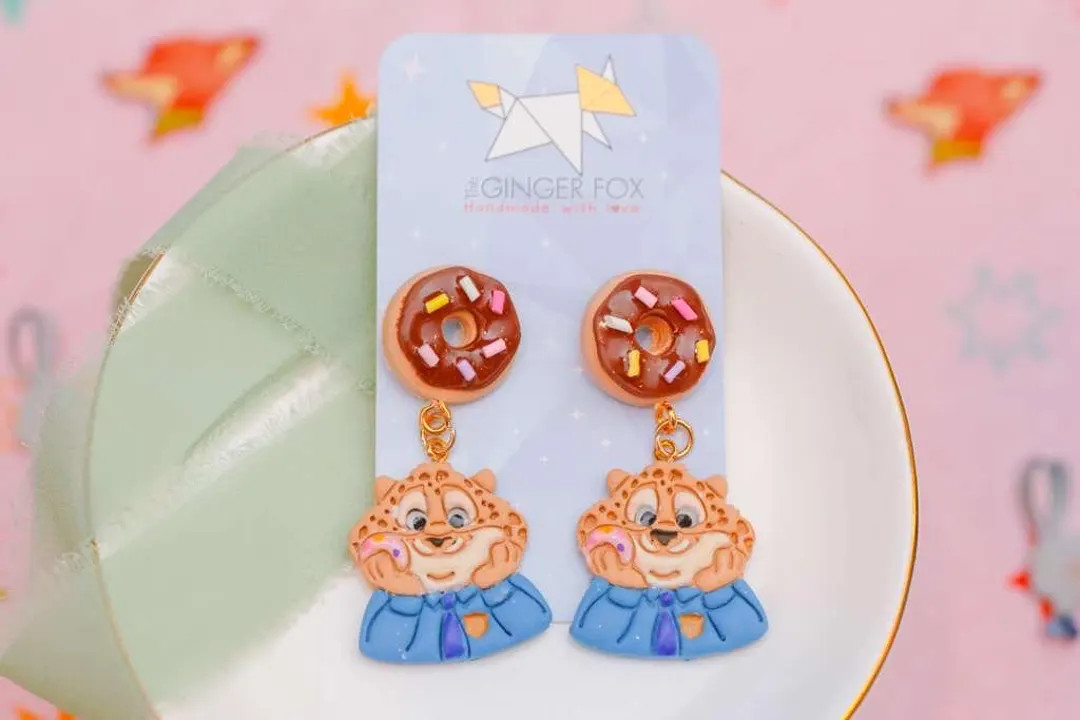 Zootopia Inspired Chocolate Donut Earrings | Clawhauser Love | Disney Bound Jewelry - Etsy | Etsy (US)