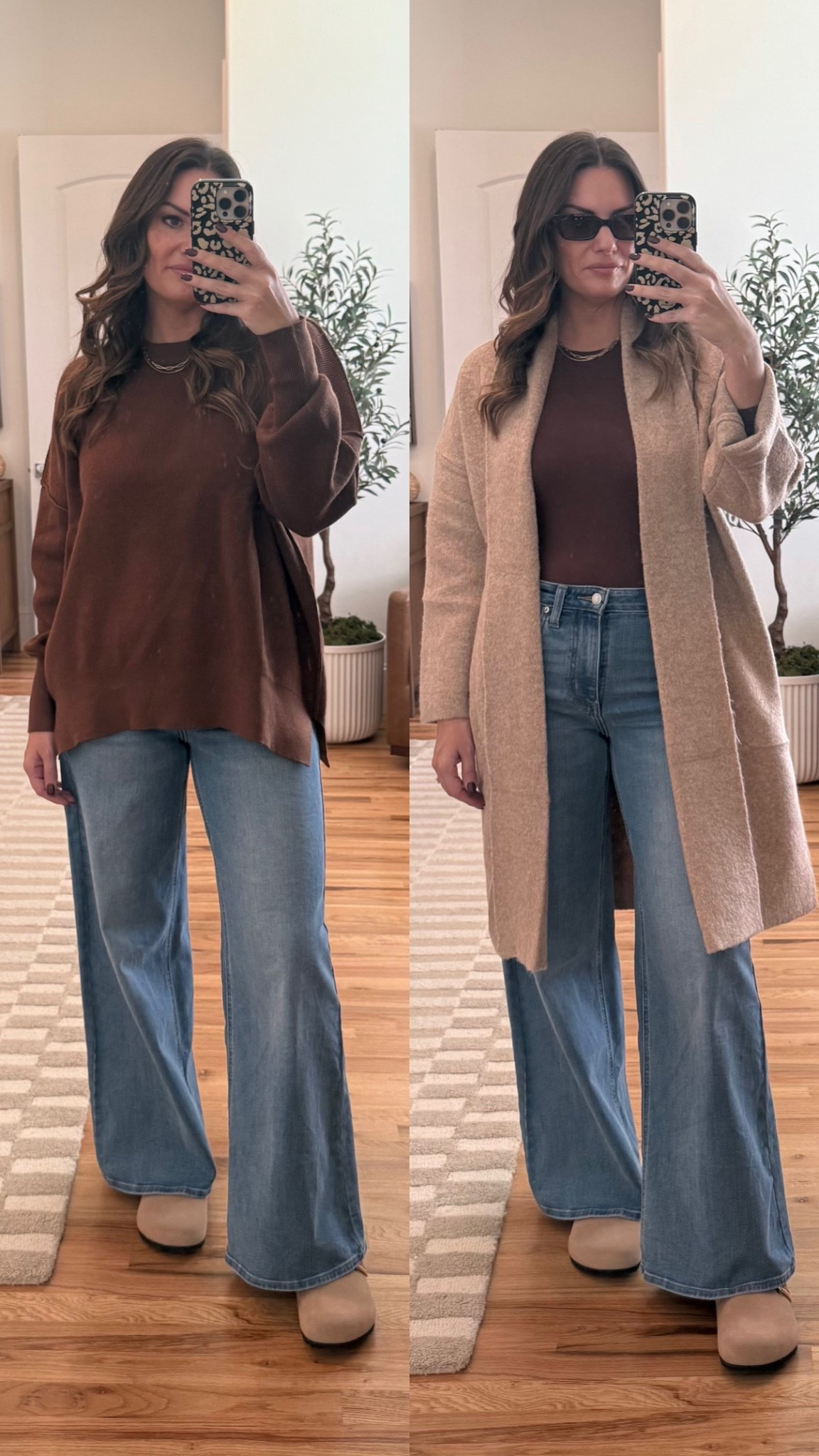 Casual fall outfits 🤎 These sweaters are so warm and cozy for the cooler months. Wearing a medium and size 8 in the jeans. 

#amazon #target #casualfalloutfit #sweaters #mules

#LTKStyleTip #LTKFindsUnder50