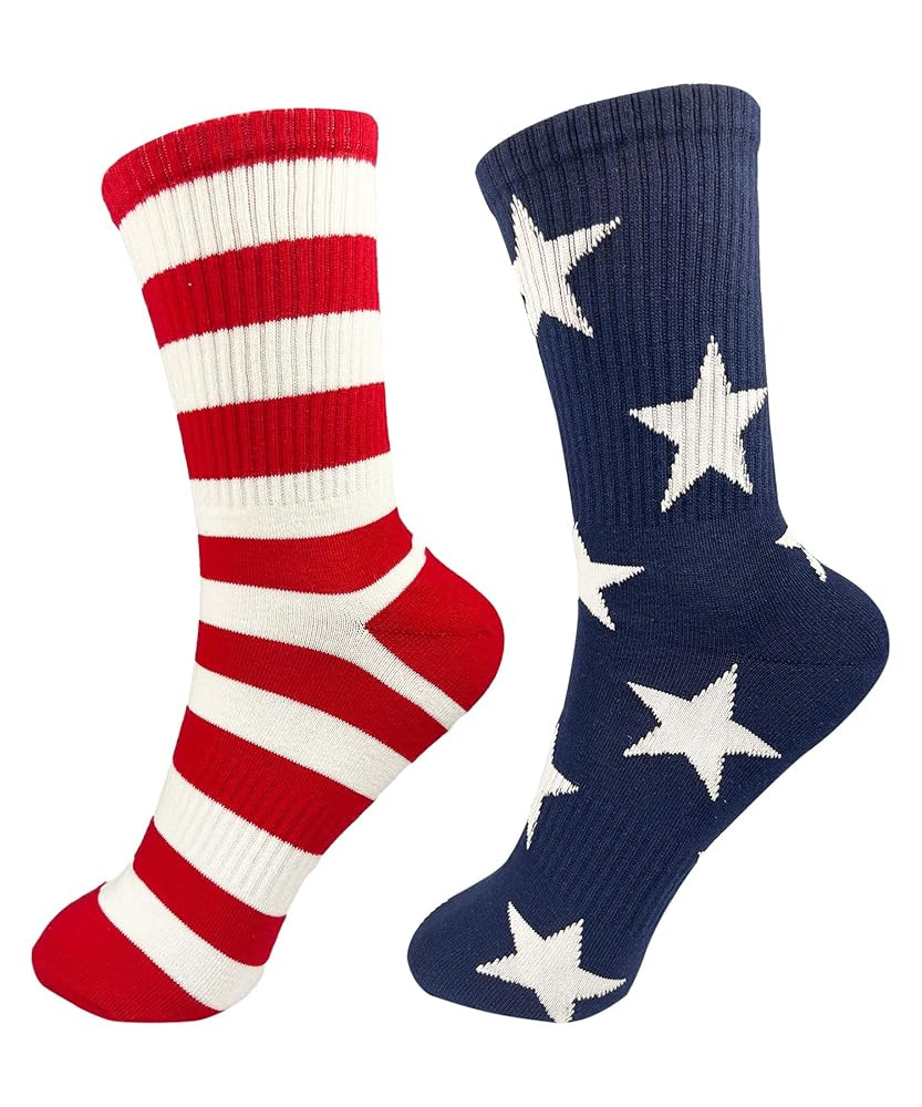 Womens Ribbed Knit Socks Cotton Athletic Running Casual Crew Socks | Amazon (US)