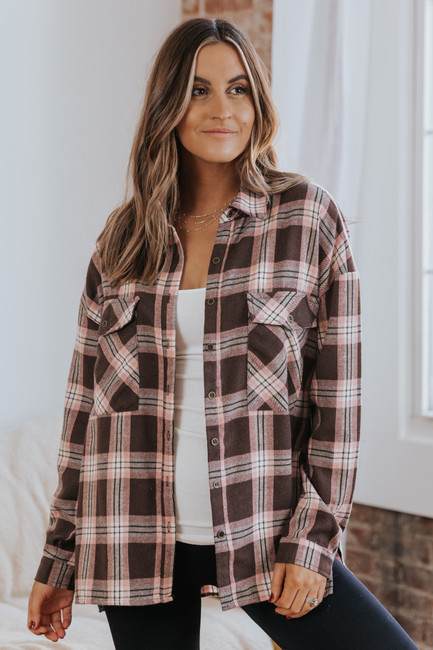 In With The New Pink Plaid Flannel Shirt | Magnolia Boutique