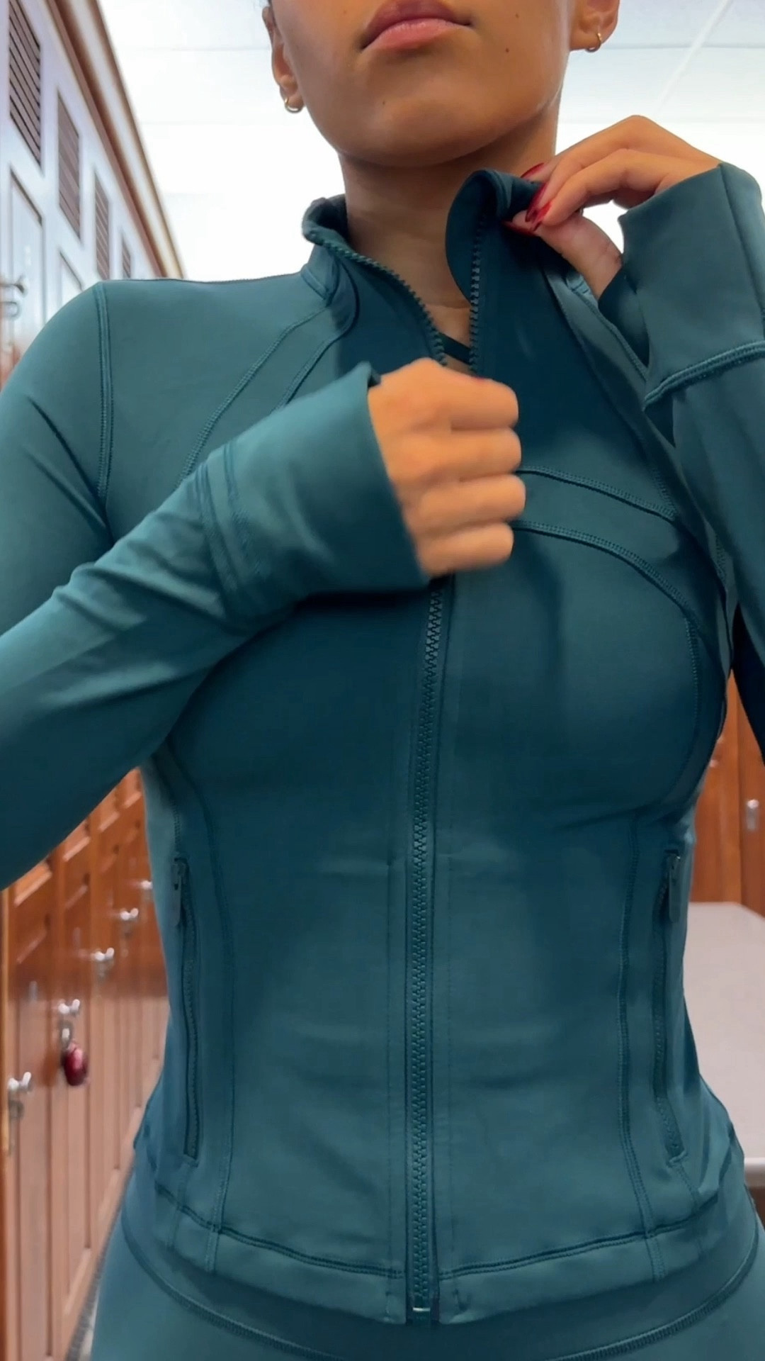 The perfect workout set in the color Storm Teal from lululemon. This cropped jacket is popular for a reason! I’m wearing a size 6 in everything! #lululemoncreator #ad

#LTKHoliday #LTKSeasonal #LTKfitness