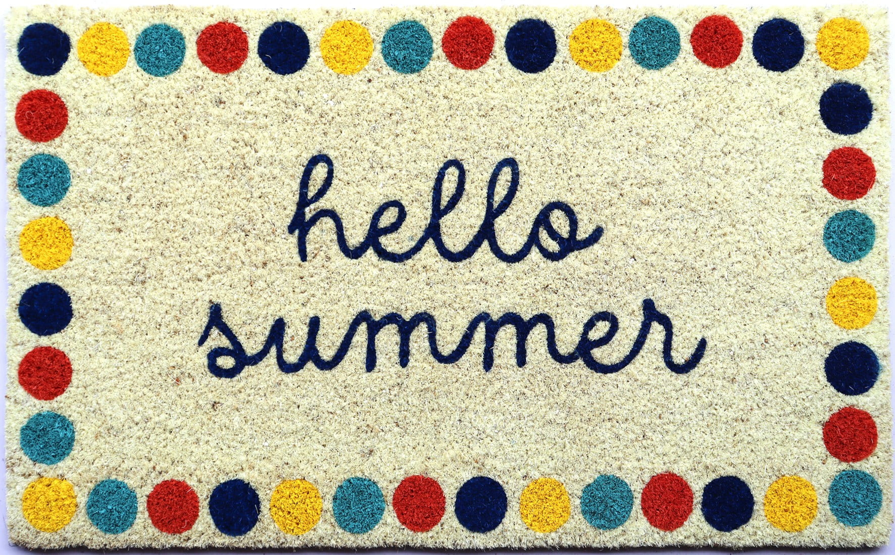 Mainstays 18"x30" Hello Summer Coir Fiber Doormat | Walmart (US)