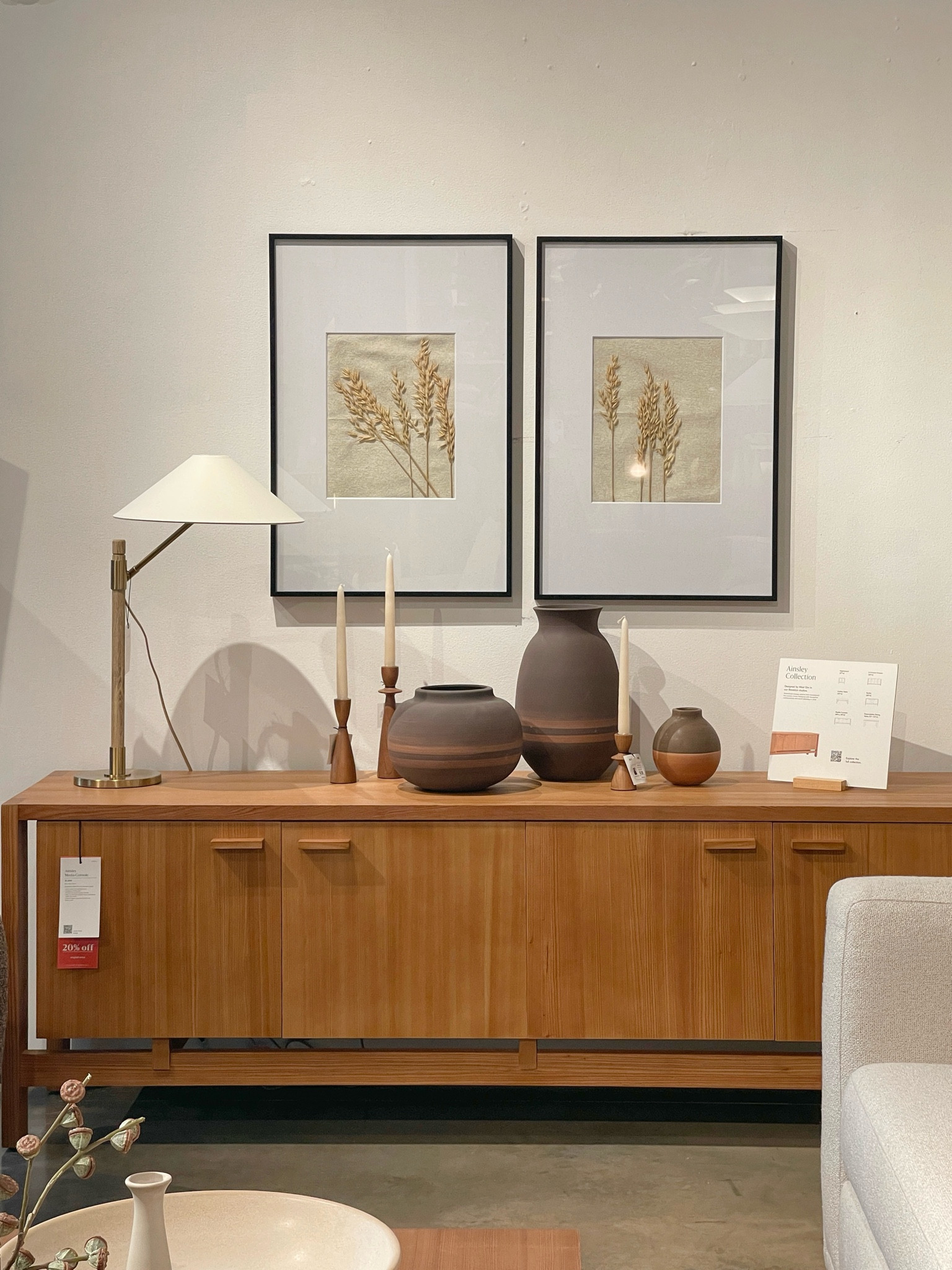 The Ainsley Media Console from West Elm is a stunning storage piece with a streamlined, classic design in a warm honey brown color. Perfectly accessorized with vases and pots in earthy tones to complete the cozy, modern look. 🤎 Linked it here as well as similar options.

#LTKFallSale #LTKHome #LTKSaleAlert