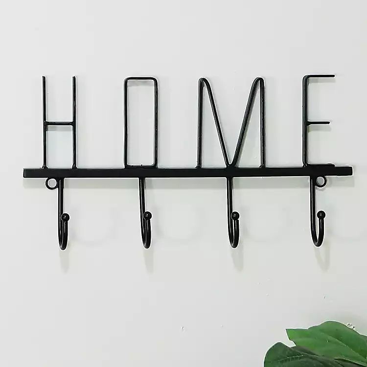 Black Metal Home Wall Hooks | Kirkland's Home