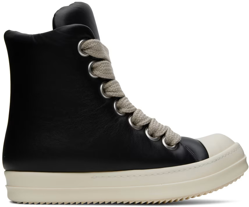 Black Leather Sneakers | SSENSE
