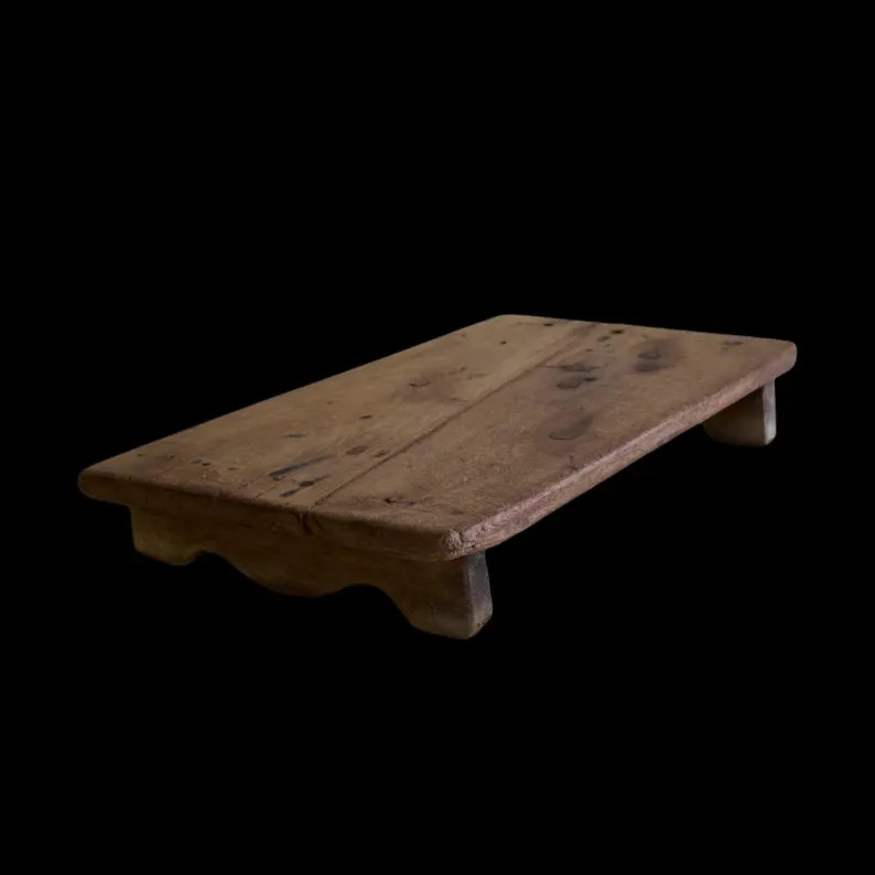 Rustic Wooden Bajot | Handmade Low Table | Vintage Style Puja Chowki | Reclaimed Wood Décor - Et... | Etsy (US)