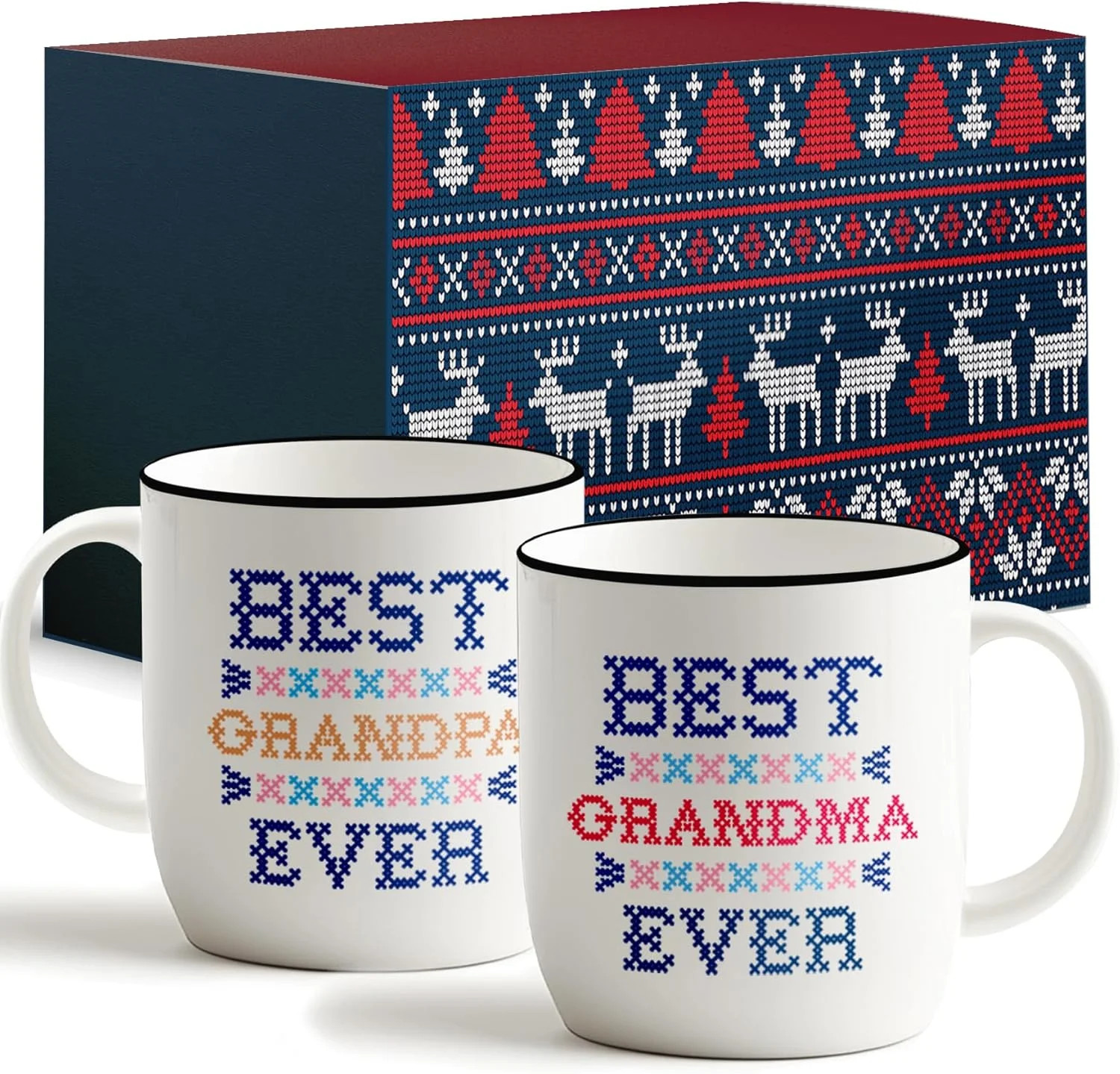 Triple Gifffted Worlds Best Grandparents Coffee Mugs for Grandma and Grandpa Gifts Ideas From Gra... | Walmart (US)