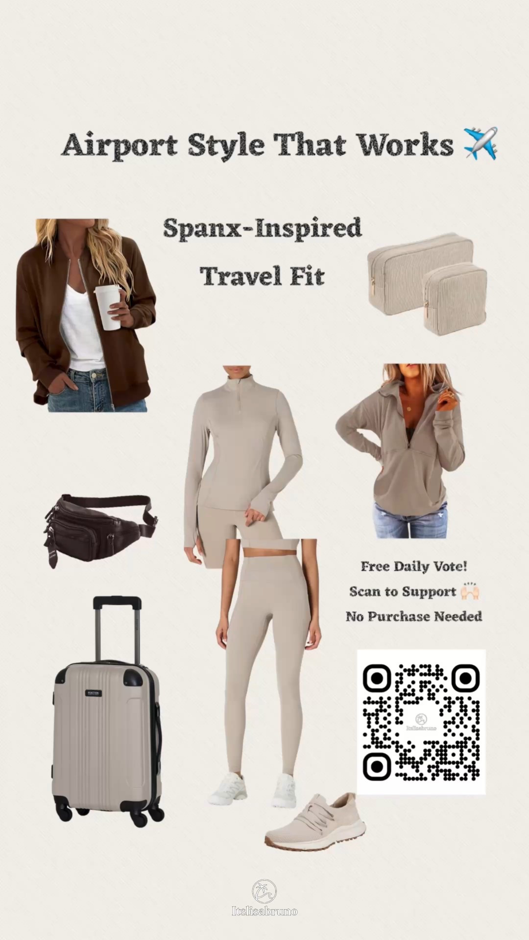 ✨ If I won… ✨

I’d jet off to Scottsdale, AZ for my prize — a beauty magazine cover shoot and a dreamy spa retreat to relax and recharge.

I’m styling the trip in this full outfit — all Amazon and linked below for easy shopping!

Hotel stays • Flights • Full trips

This series has been my FabOver40 dream come to life!

💖 Help me win by casting a free daily vote — just scan the QR code in the collage or snap a pic of the QR link below.. No purchase needed! Thanks so much! 🙌🏻

#ad #IfIWonSeries #FabOver40 #BreastCancerAwareness #FreeDailyVote #TravelStyle #SpaVibes 
#LTKCyberWeek

#LTKOver40 #LTKHoliday