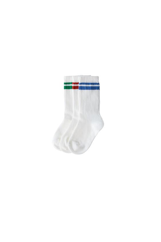 THREE-PACK OF MEDIUM SPORT STRIPED SOCKS | Zara US