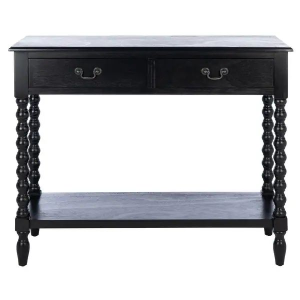SAFAVIEH Athena 2-Drawer Console Table - 35.5" W x 13" L x 29.5" H - On Sale - Overstock - 320517... | Bed Bath & Beyond