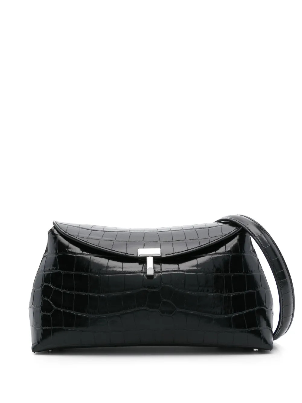 TOTEME T-Lock Clutch Bag | Black | FARFETCH FR | Farfetch Global