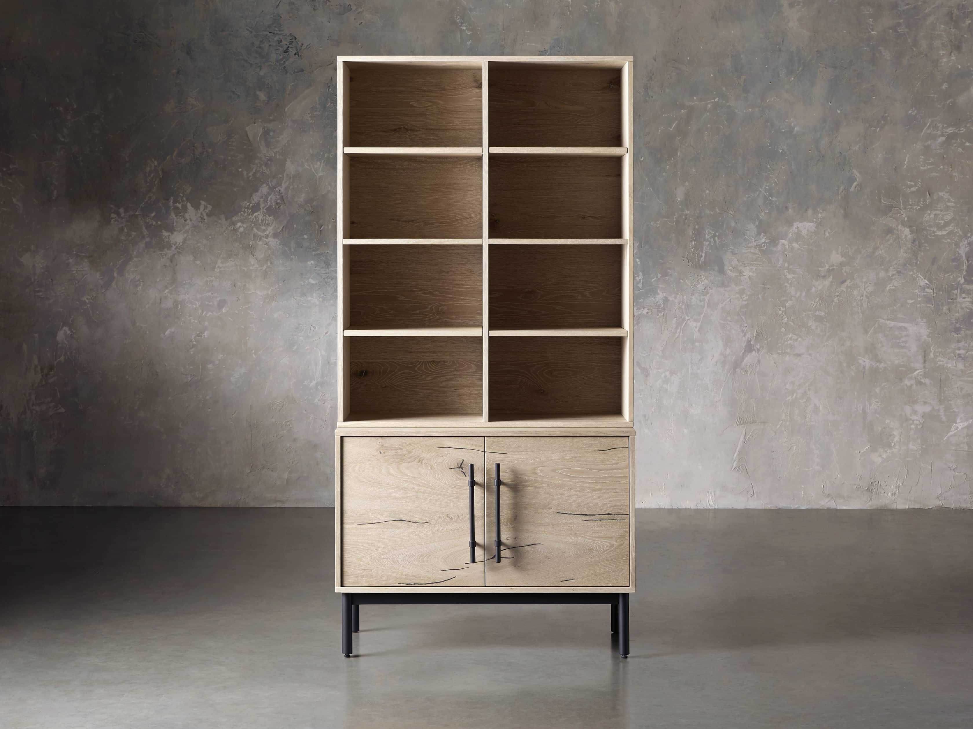 Sullivan Single Bookcase with Cabinet Base | Arhaus