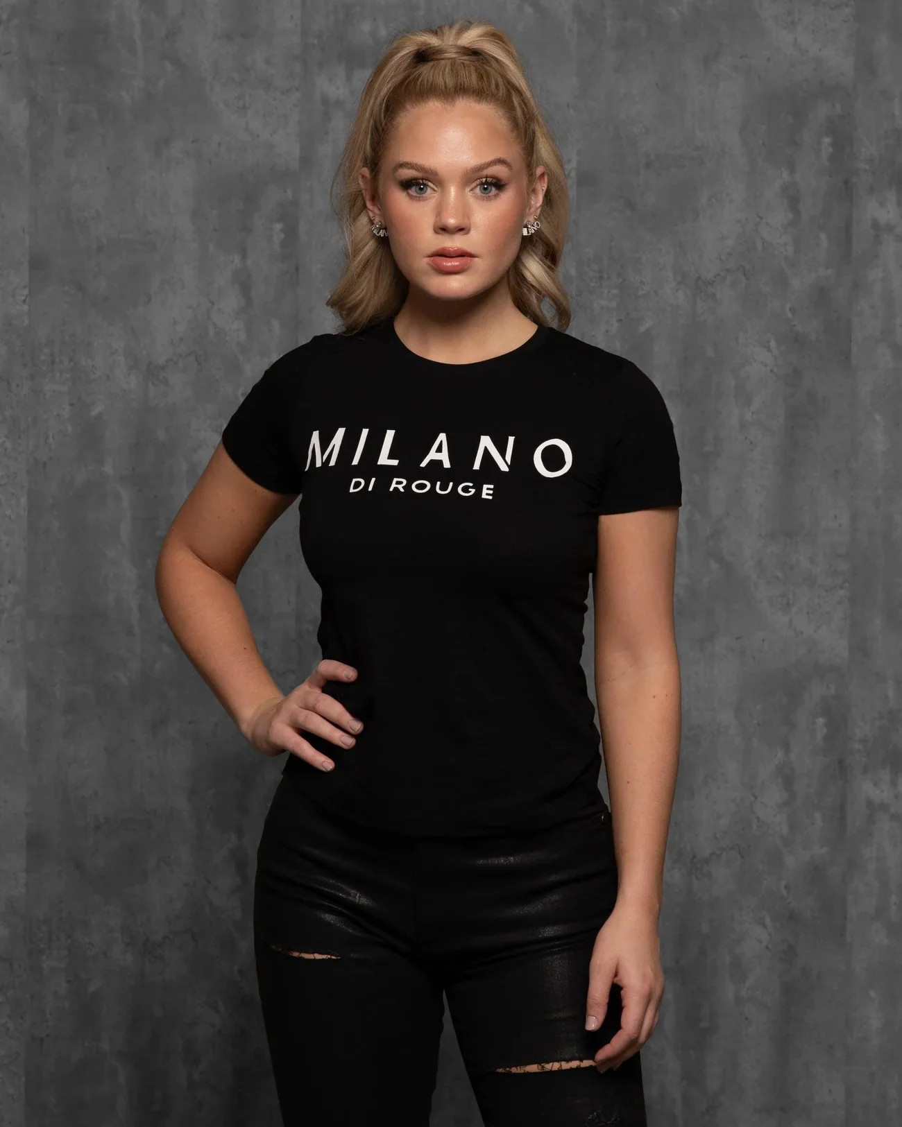 Women's Lux Signature Tee | Milano Di Rouge