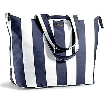 Fit & Fresh Large Beach Bag for Women - Extra Large Travel Tote With Pockets | Amazon (US)