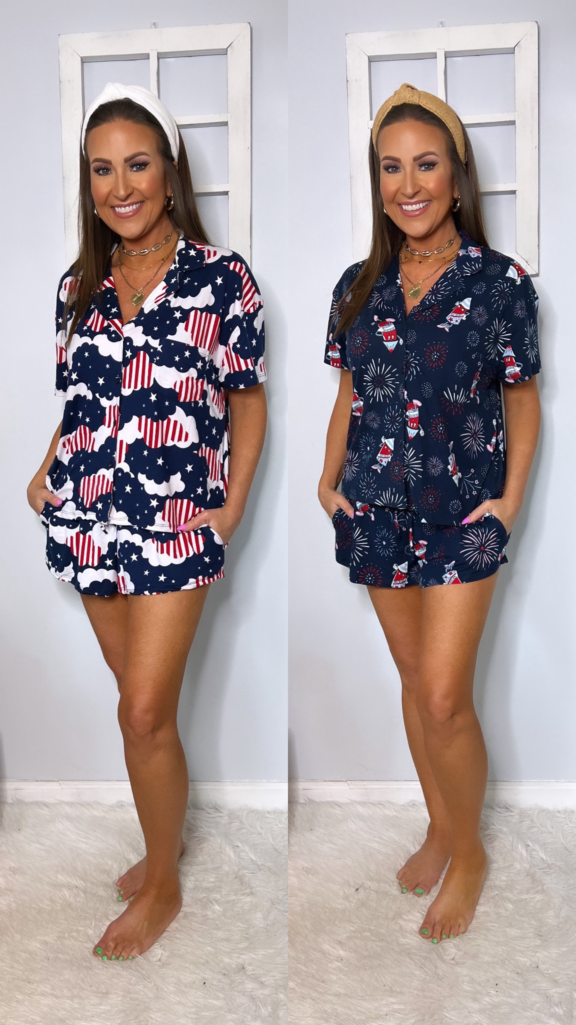 Super soft 4th of July pajama sets with pockets 

Wearing a small

4th of July, summer pajamas, affordable fashion, summer outfit, July 4th 

#LTKSeasonal #LTKxWalmart #LTKFindsUnder50