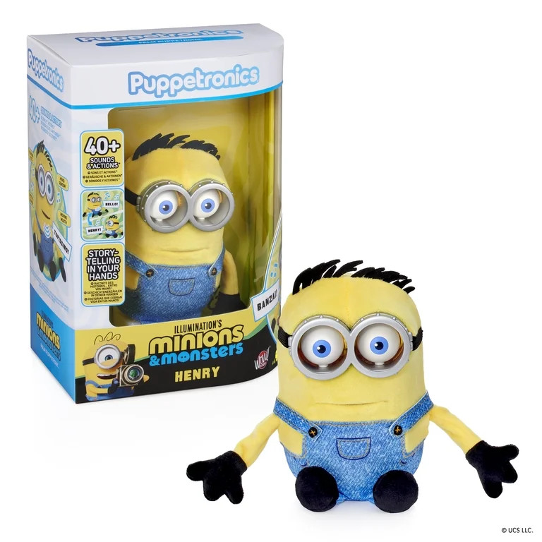 Universal Minions Henry Palm Puppetronic Toy with 40+ Actions | Walmart (US)