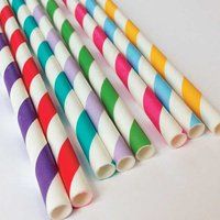 Happy Birthday Striped Paper Straws, 25 Party Wedding Children's Modern Mix Straws in Festive Colors | Etsy (US)