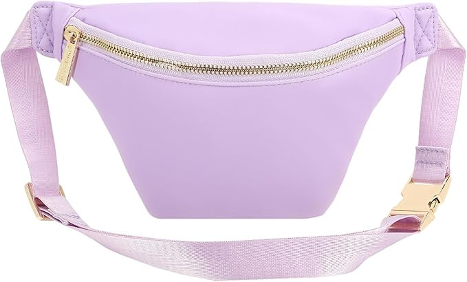 YogoRun Small Belt Pack Mini Waist Bag Nylon Fanny Pack Crossbody Bag for Women Purple Waist Pack... | Amazon (US)