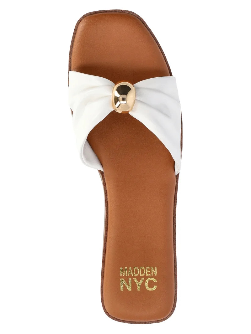 Madden NYC Women's Ruched Slide Sandals | Walmart (US)