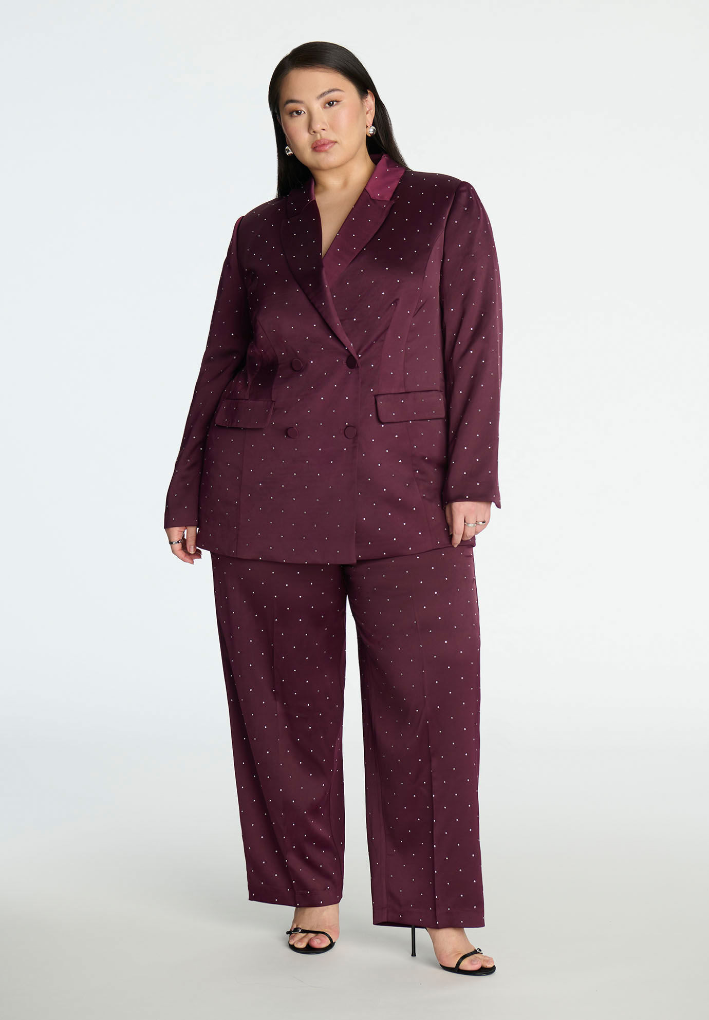 Rhinestone Embellished Trouser | Eloquii